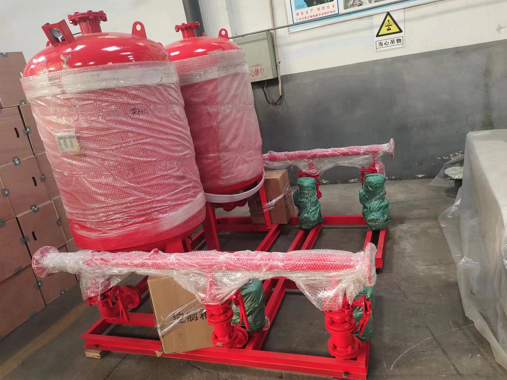 客戶定制的消防泵組已經(jīng)完工，于2月17日啟程交付客戶